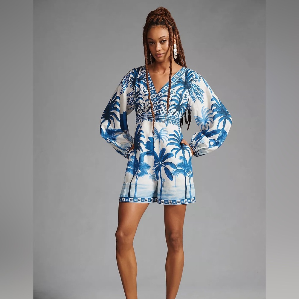 FARM Rio Tropical dream Palm Print Jumpsuit